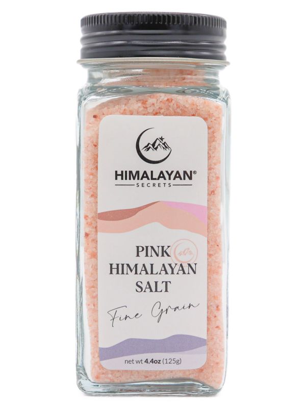 HIMALAYAN SECRETS Fine Himalayan Salt French Glass Shaker